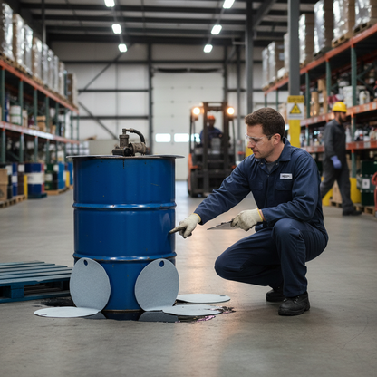Oil Selective Drum Top Pads 25 Litre 56cm dia for Outdoor Spill Control