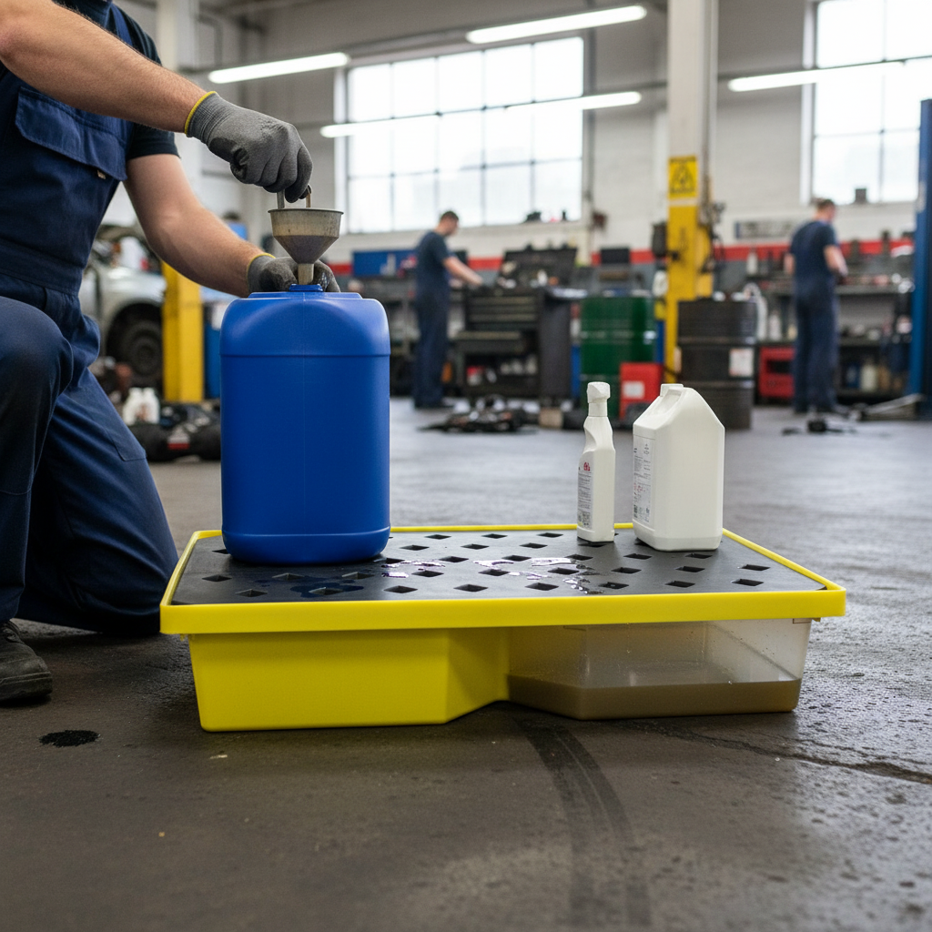 Drip Tray 63 Litre 1000mm x 605mm x 200mm for Small Container Spill Control