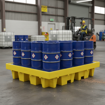 Drum Spill Pallet 1140 Litre 2550 x 1350 x 565mm for Drum Storage