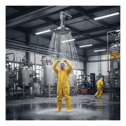 Ceiling Mounted Emergency Shower Head 4kg 250mm for Food and Pharmaceutical Industries