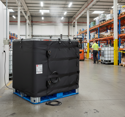 Intermediate Bulk Container Heater 1000 Litre 4 metres for Process Heating