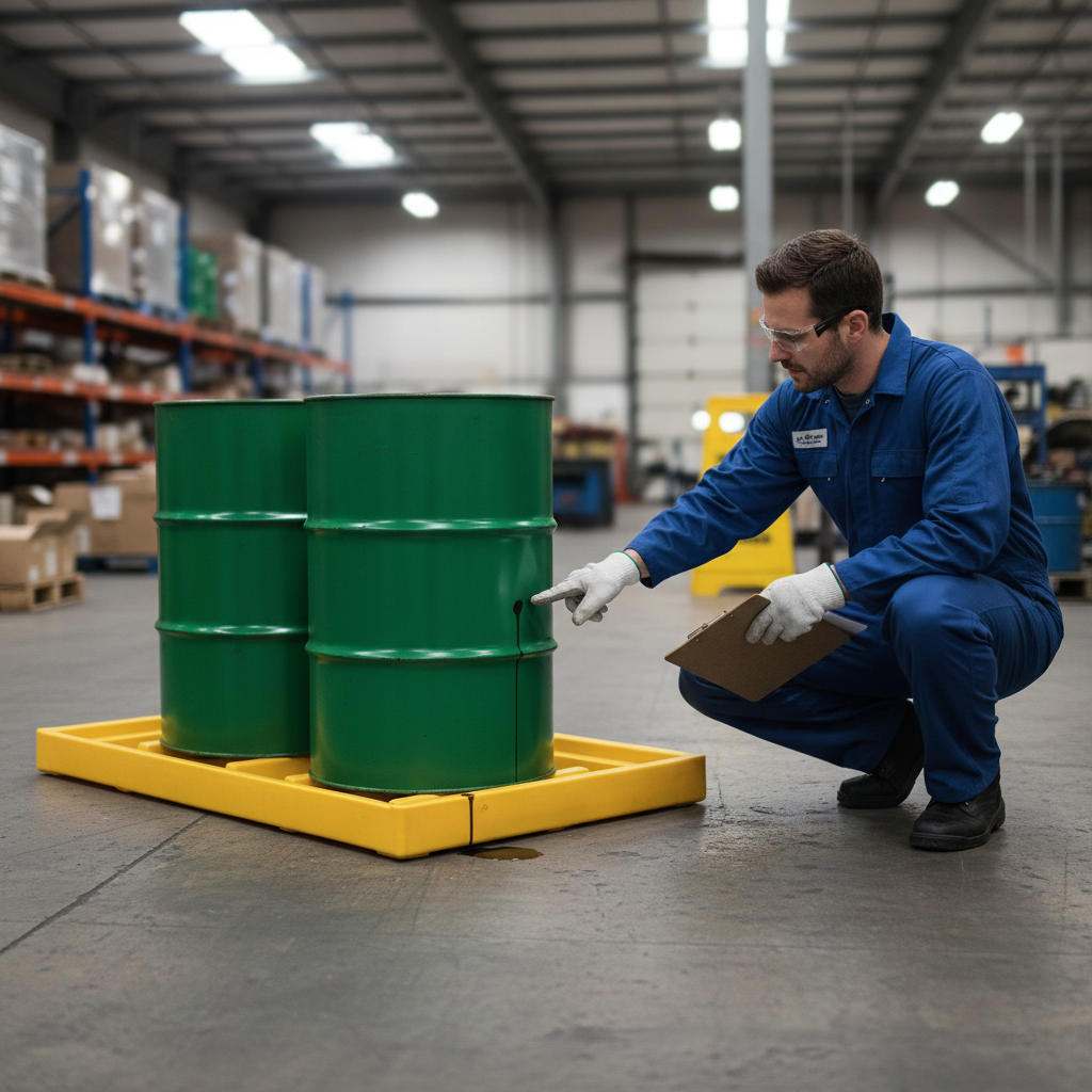 Drip Tray 145 Litre 1460 x 960 x 120mm Yellow for Safe Liquid Storage