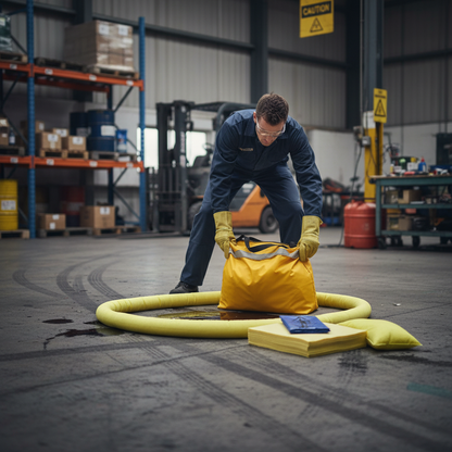 Chemical Spill Kit 50 Litre 62cm x 55cm x 7cm for Chemical Cleanup