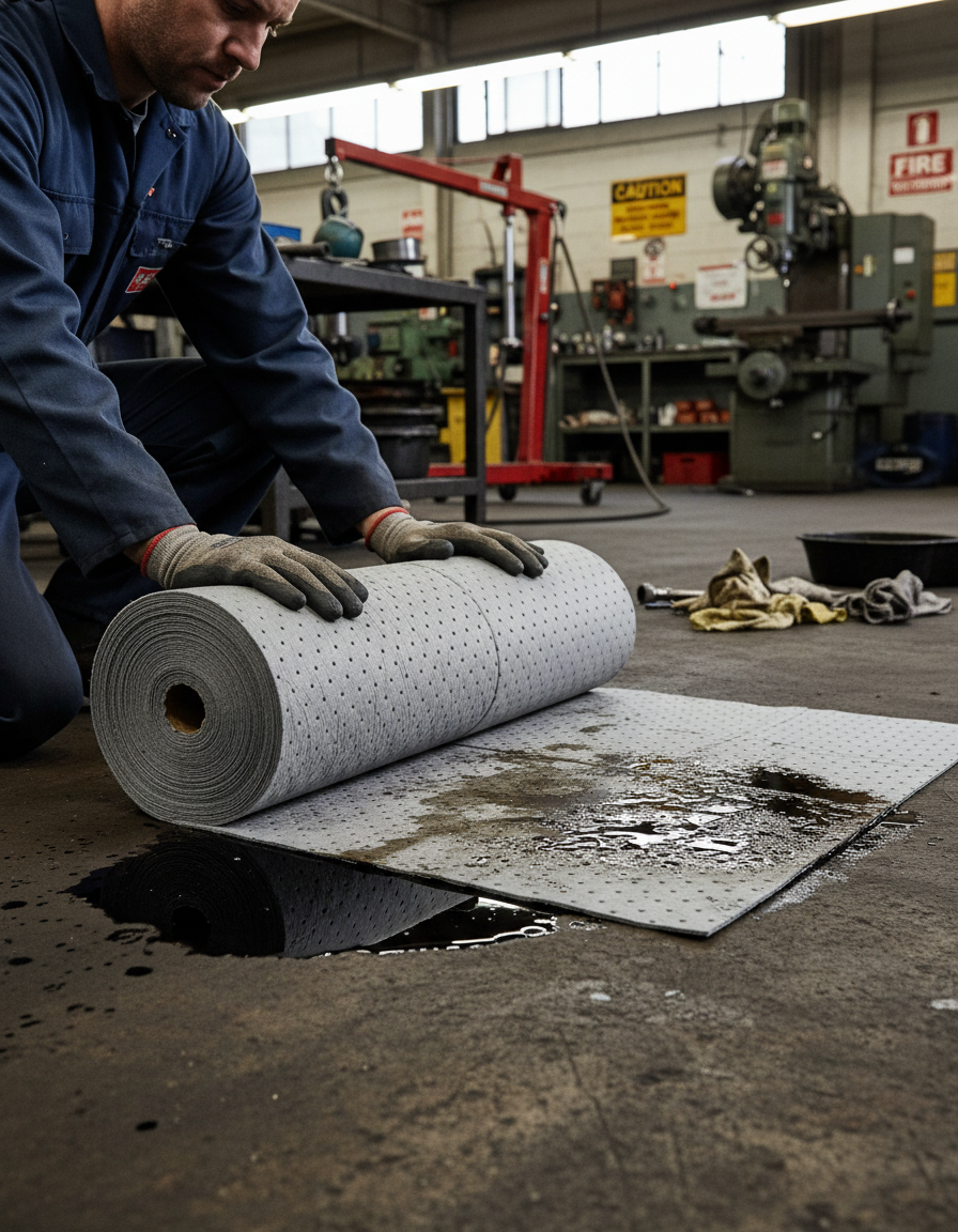 Maintenance Absorbent Roll 80 Litre 50cm x 40m for Proactive Housekeeping