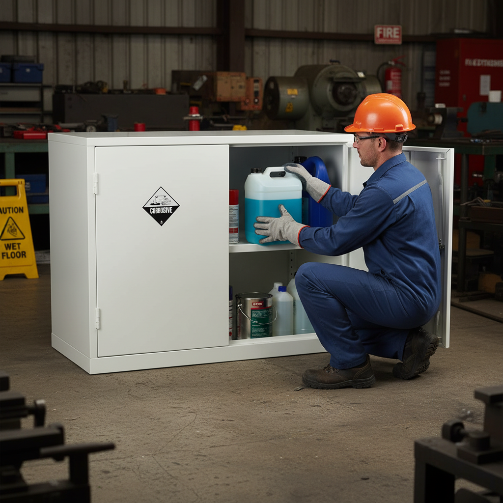 Acid & Alkali Cabinet 33kg 915mm x 457mm x 711mm for Chemical Storage