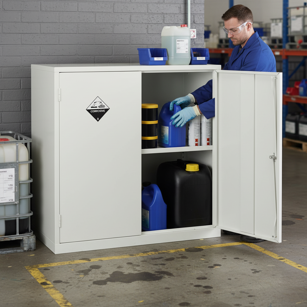 Acid & Alkali Cabinet 36kg 915mm x 457mm x 915mm for Chemical Storage