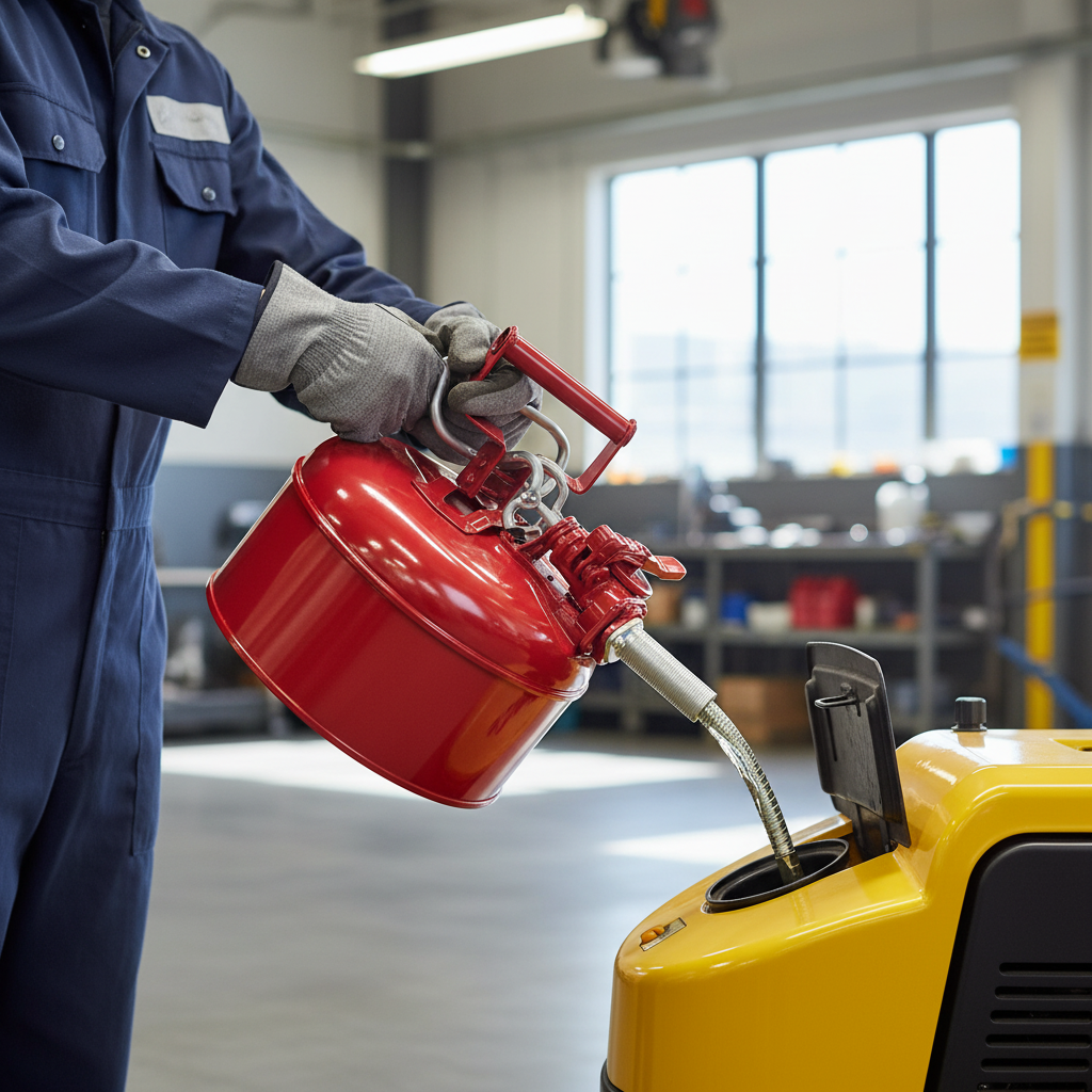 Safety Can 4 Litre 241mmØ x H267mm Red for Flammable Liquids