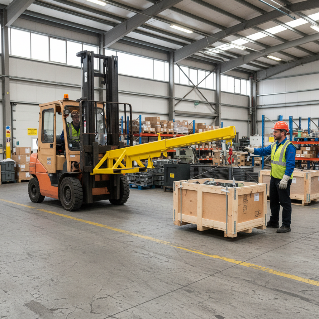 Crane Jib Forklift Attachment 3000kg 3050mm for Forklift Lifting