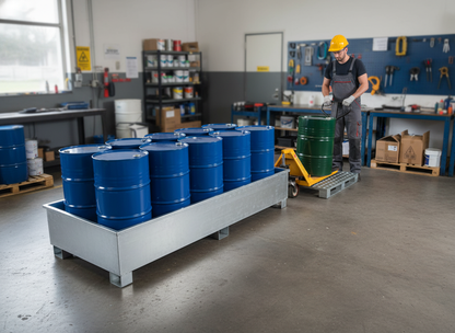 Drum Spill Pallet 1100 Litre 2540mm x 1220mm x 495mm for Drum Storage