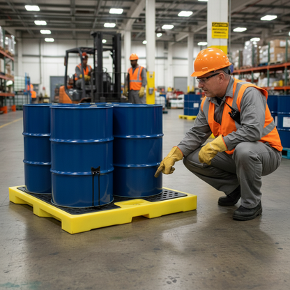 Floor Tray 2000kg 1310 x 1310mm for Workshop Spill Control