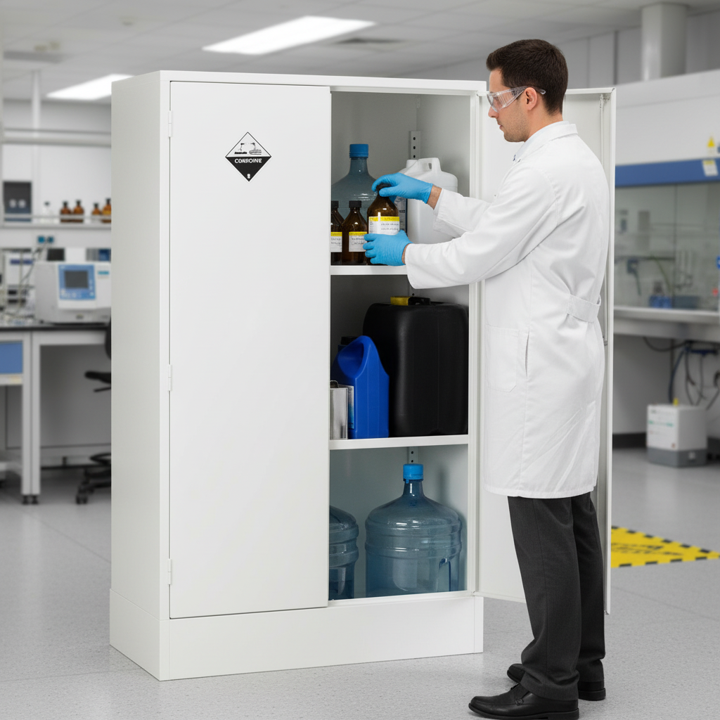 Acid & Alkali Cabinet 60kg 915mm x 457mm x 1524mm for Chemical Storage