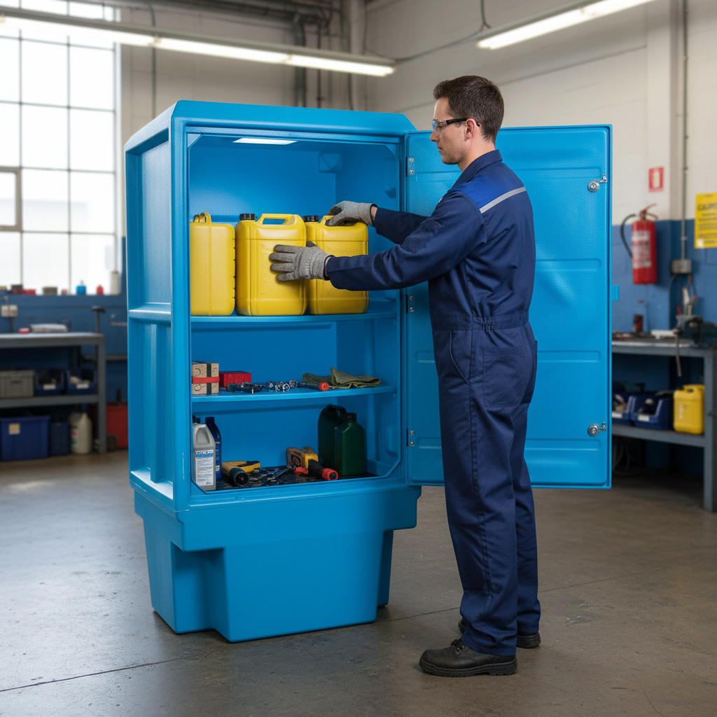 Storage Cabinet 225 Litre 920mm x 720mm x 1835mm for Chemical Storage