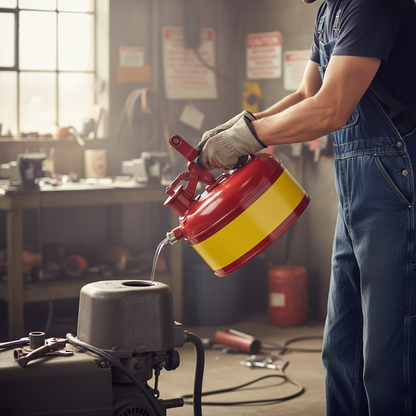 Safety Can 4 Litre 241mmØ x H279mm Red for Flammable Liquids