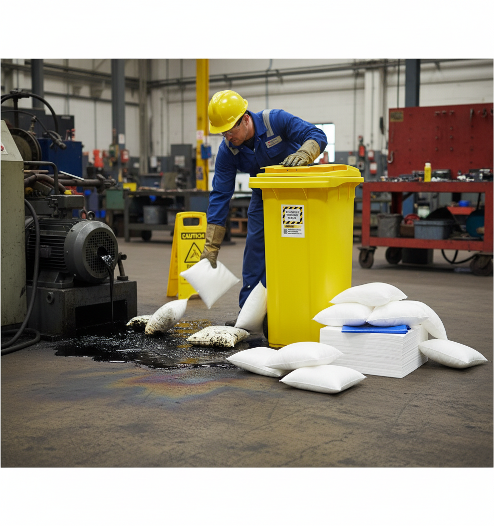 Oil Selective Spill Kit 120 Litre 95cm x 47cm x 54cm for Industrial Spill Management